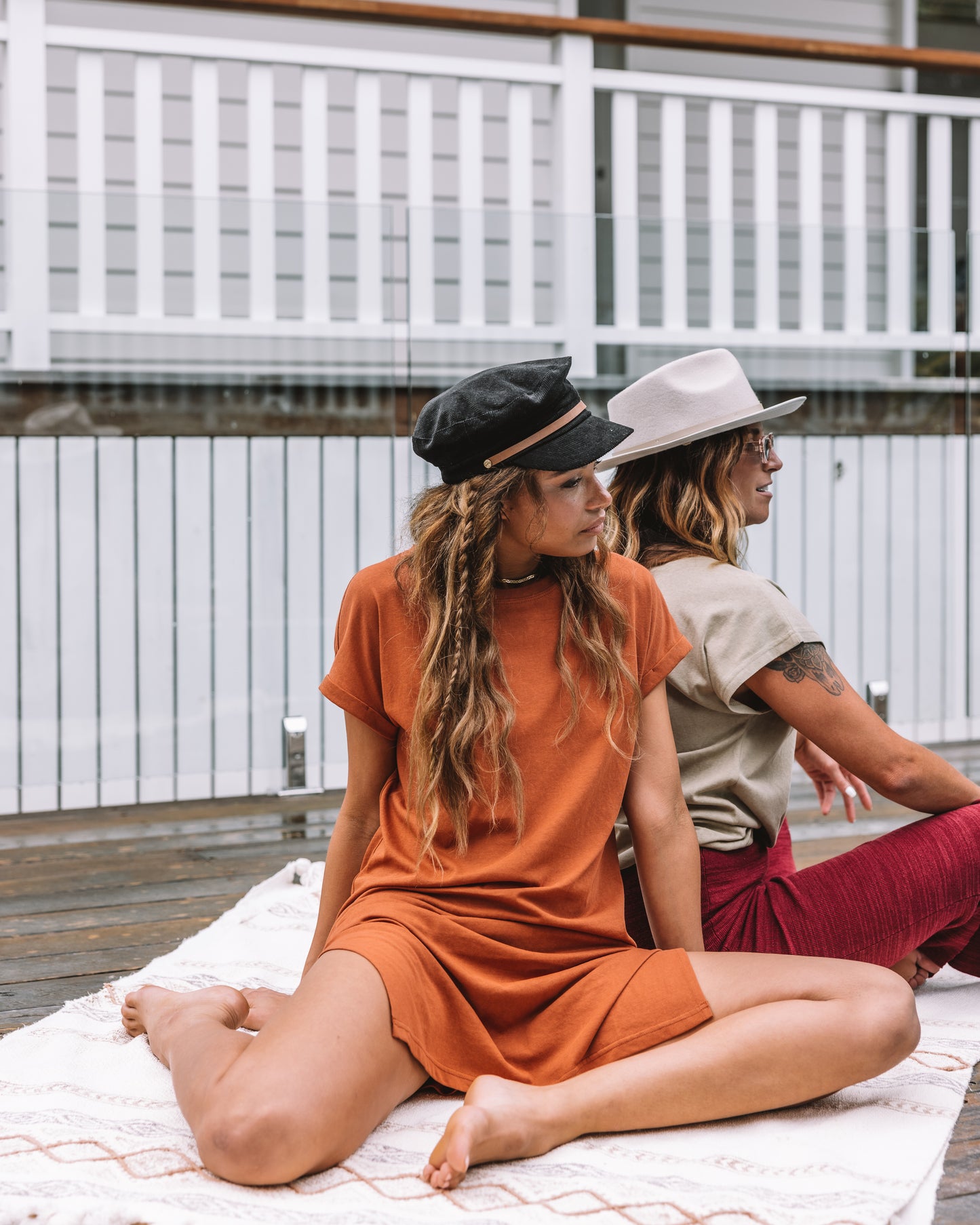 Mercee T-Shirt Dress in Rosewood