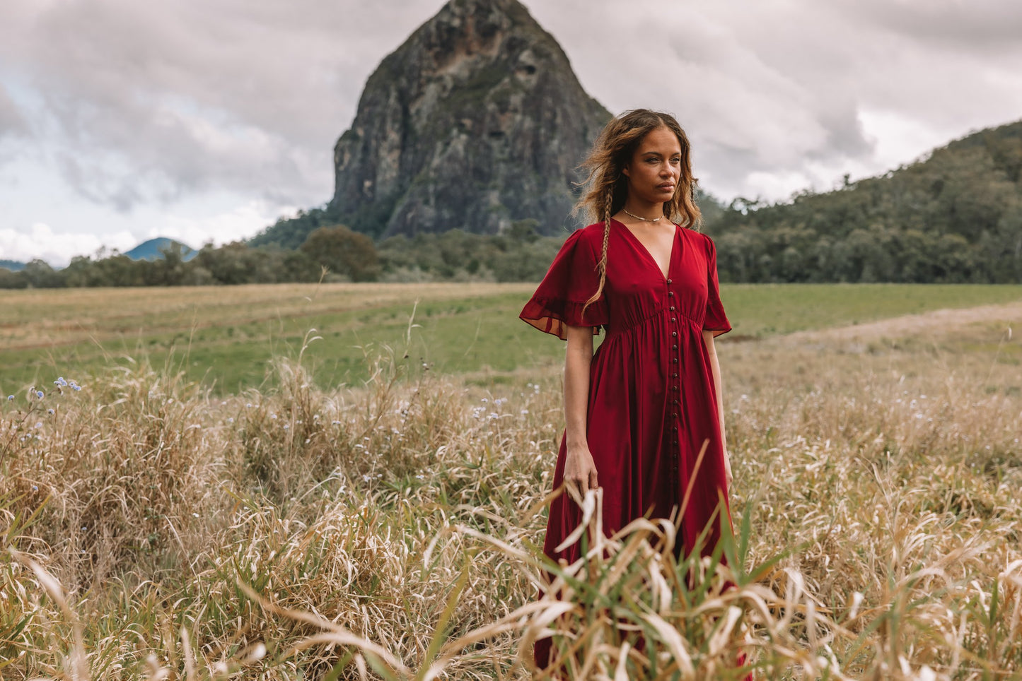 Harmony Maxi Dress - Rosewood