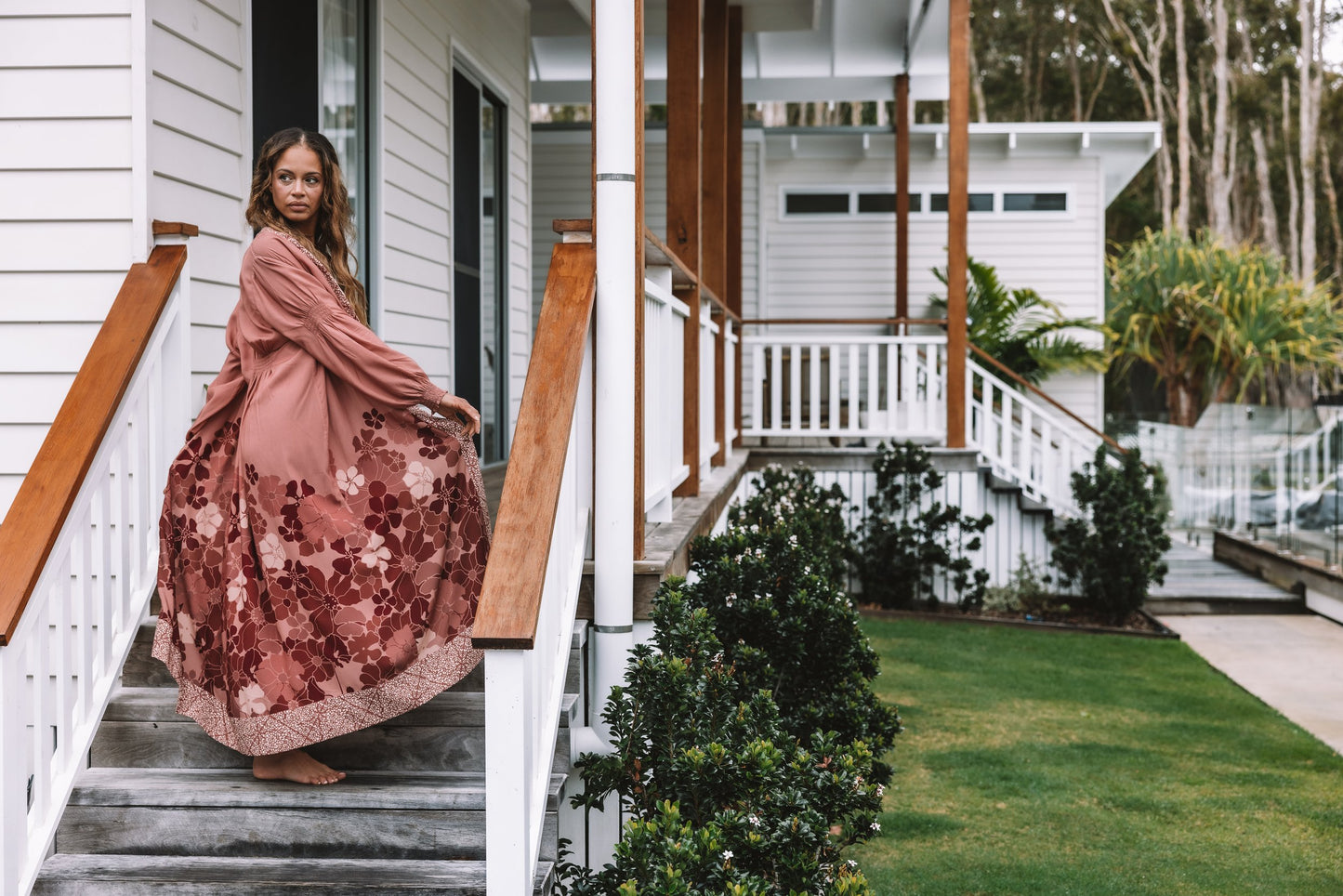 Mystique Kimono - Brick Dust