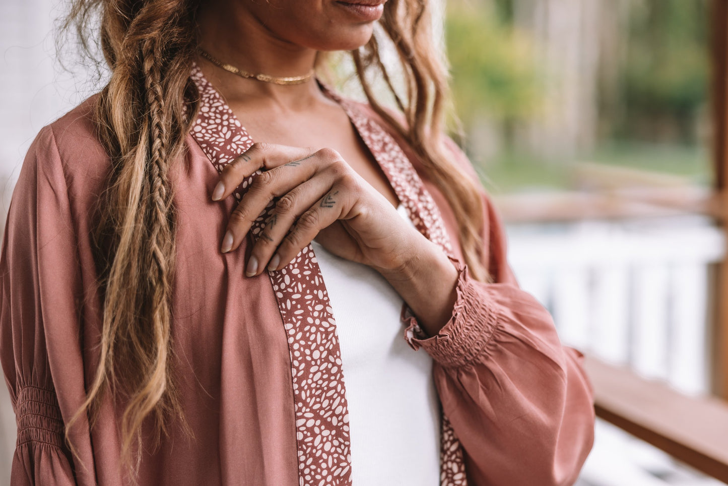 Mystique Kimono - Brick Dust