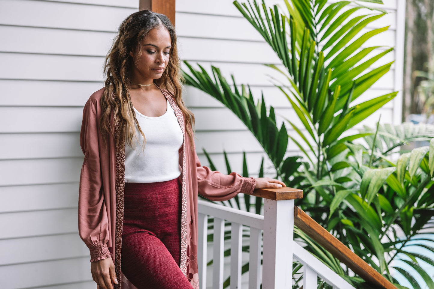 Mystique Kimono - Brick Dust