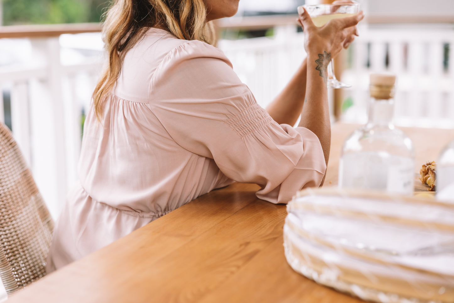 Leera Blouse in Cameo Rose