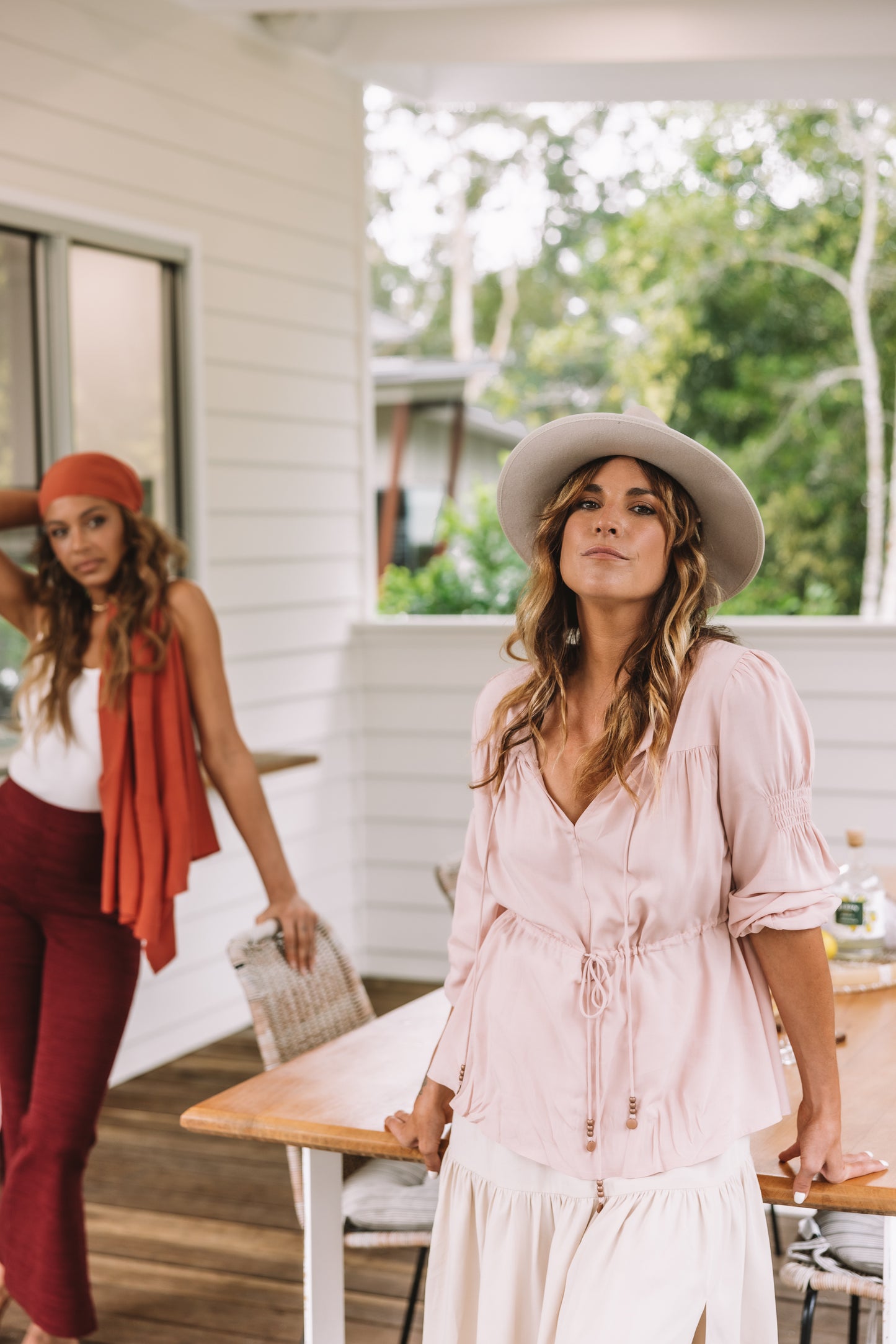 Leera Blouse in Cameo Rose