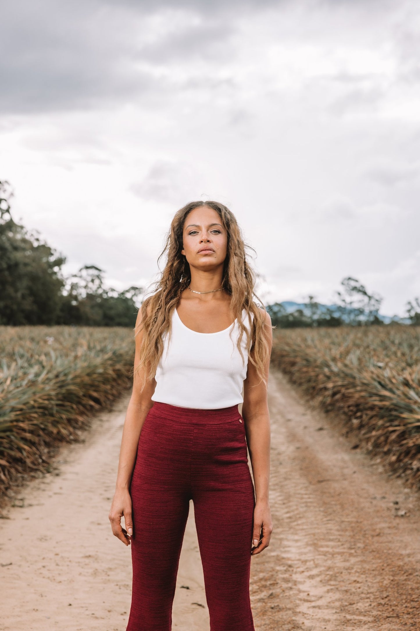 Rosie Rib Tank - Coconut Milk